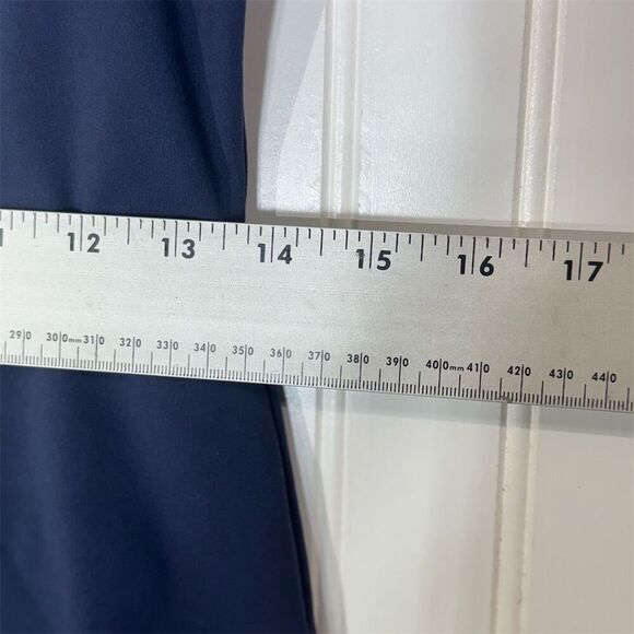 Qinsen Navy Blue Tennis Dress M Sweetheart Neck Activewear Preppy Athletic Mini - Picture 4 of 6